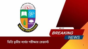 ডিগ্রি তৃতীয় বর্ষের পরীক্ষার রেজাল্ট